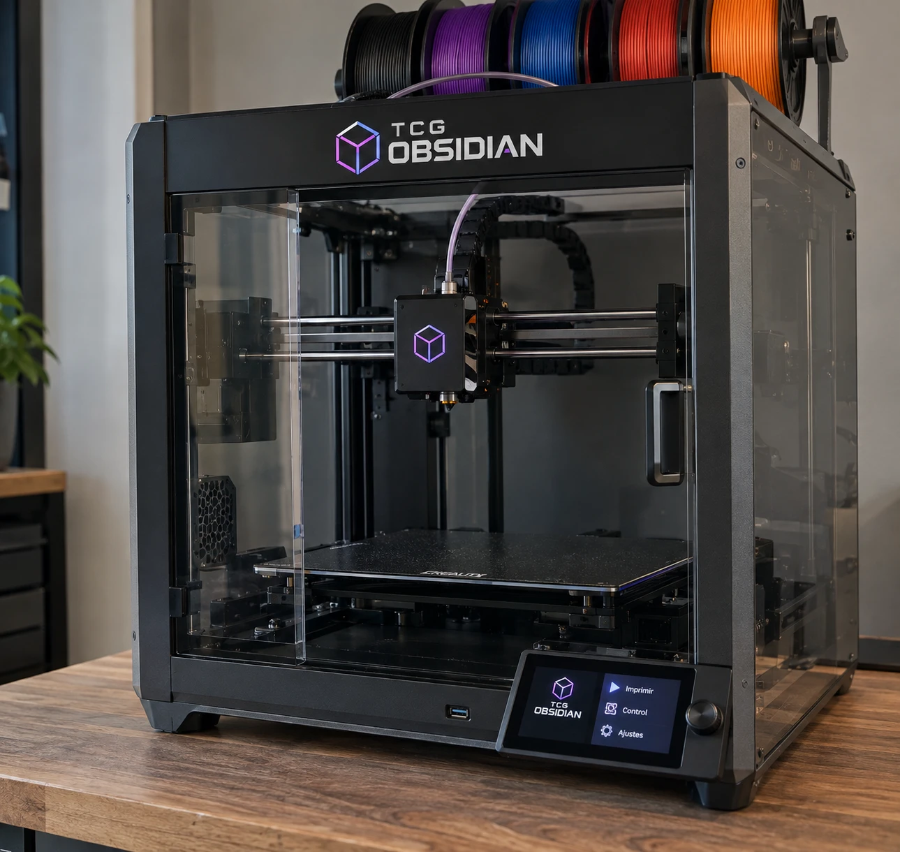 Impresora 3D de OBSIDIAN imprimiendo un baúl PSA